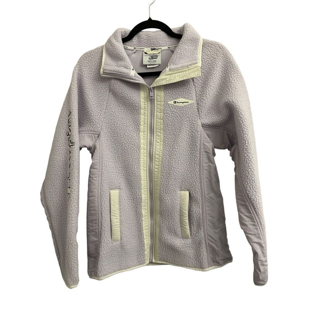 Champion Lavender Teddy Fleece Zip-up womens jacket S